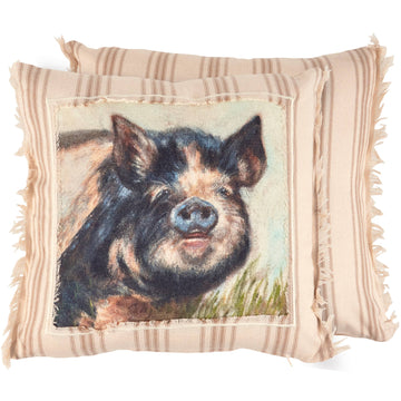 Faire-Primitives by Kathy Throw Pillows Kune Kune Pig Pillow-Primitives by Kathy